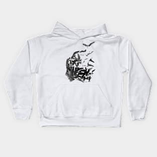 Birds face Kids Hoodie